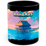Bahamas Coffee Mug 11oz — Black Ceramic Tropical Island Beaches Mug 1