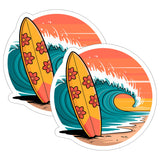 Surfing Sticker 2-Pack — 4