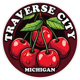 Traverse City Michigan Sticker 4 Inch — Waterproof Vinyl Decal City Travel Souvenir 8