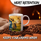 Retirement Weekly Schedule Mug 11oz — White Ceramic Coffee Mug 3