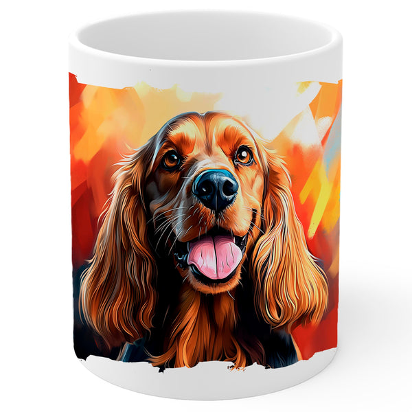 Cocker Spaniel Coffee Mug 11oz — Ceramic Long Ears Sweet Dog Mug