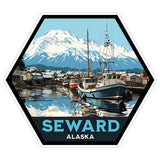 Seward Alaska Sticker 4 Inch — Waterproof Vinyl Decal City Travel Souvenir 8