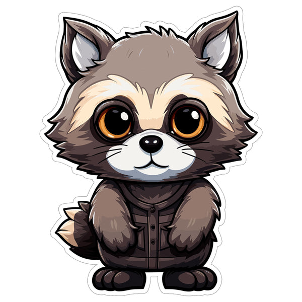 Raccoon Sticker 4 Inch — Waterproof Vinyl Decal Trash Panda Nocturnal
