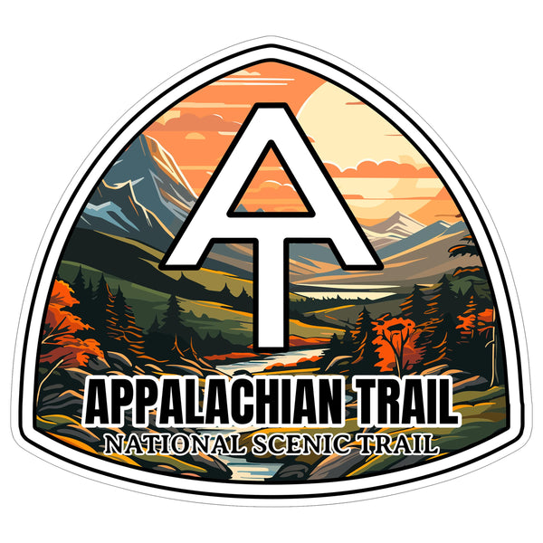 Appalachian Trail National Scenic Trail Sticker 4 Inch — Waterproof Vinyl Decal Travel Souvenir