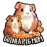 Guinea Pig Mom Sticker 4 Inch — Waterproof Vinyl Decal Cavy Piggie Pocket Pet 8