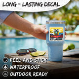 Ecuador Sticker 4 Inch — Waterproof Vinyl Decal Travel Souvenir 3