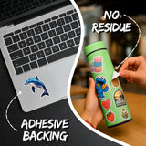 Dolphin Sticker 4 Inch — Waterproof Vinyl Decal Marine Mammal Pod Bottlenose 4