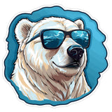 Polar Bear Sticker 4 Inch — Waterproof Vinyl Decal Arctic Ursus Maritimus White 1