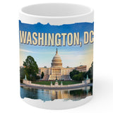Washington DC Coffee Mug 11oz — White Ceramic Capital of the Free World Mug 1