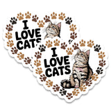 I Love Cats Magnet 2-Pack — 4