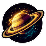 Saturn Planet Sticker 4 Inch — Waterproof Vinyl Decal Ringed Gas Giant Astronomy 8