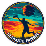 Ultimate Frisbee Sport Sticker 4 Inch — Waterproof Vinyl Decal Disc Layout Team Field 8