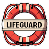 Lifeguard Sticker 4 Inch — Waterproof Vinyl Decal Beach Rescue Swim Lifesaver 8