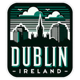 Dublin Ireland Sticker 4 Inch City Travel Souvenir Destination - Waterproof Vinyl Decal for Laptop Water Bottle Car Tumbler - Durable Aesthetic Long-Lasting Stickers for Adults ID44990 8