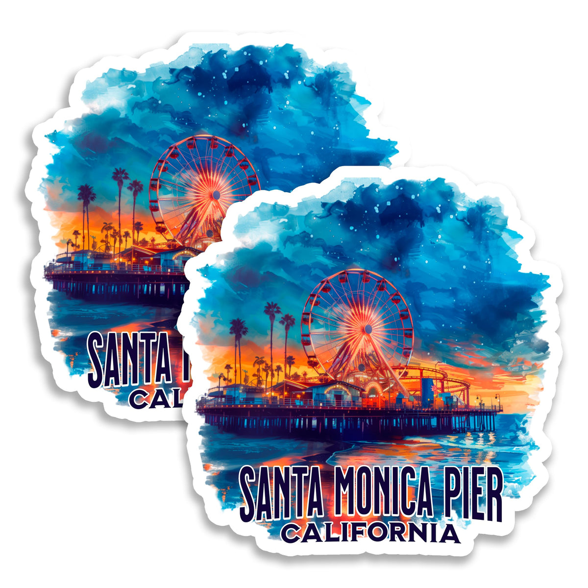 Santa Monica Pier California Magnet 2-Pack — 4
