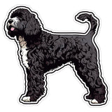Portuguese Water Dog Sticker 4 Inch — Waterproof Vinyl Decal PWD Fisherman Hypoallergenic 8