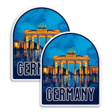 Germany Magnet 4 Inch 2-Pack Deutschland – Strong Vinyl Decorative Travel Magnets for Fridge Locker Kitchen Office – Cute Fun Aesthetic Cool Durable & Long-Lasting Souvenir ID44999 1