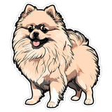 Pomeranian Sticker 4 Inch — Waterproof Vinyl Decal Fluffy Toy Pom Spitz 9