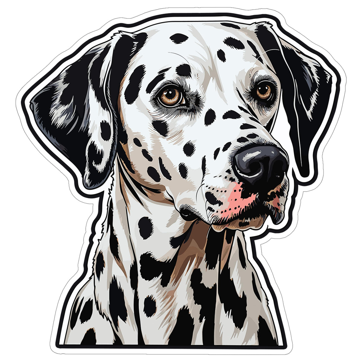 Dalmatian Sticker 4 Inch — Waterproof Vinyl Decal Firehouse Spotted Dog