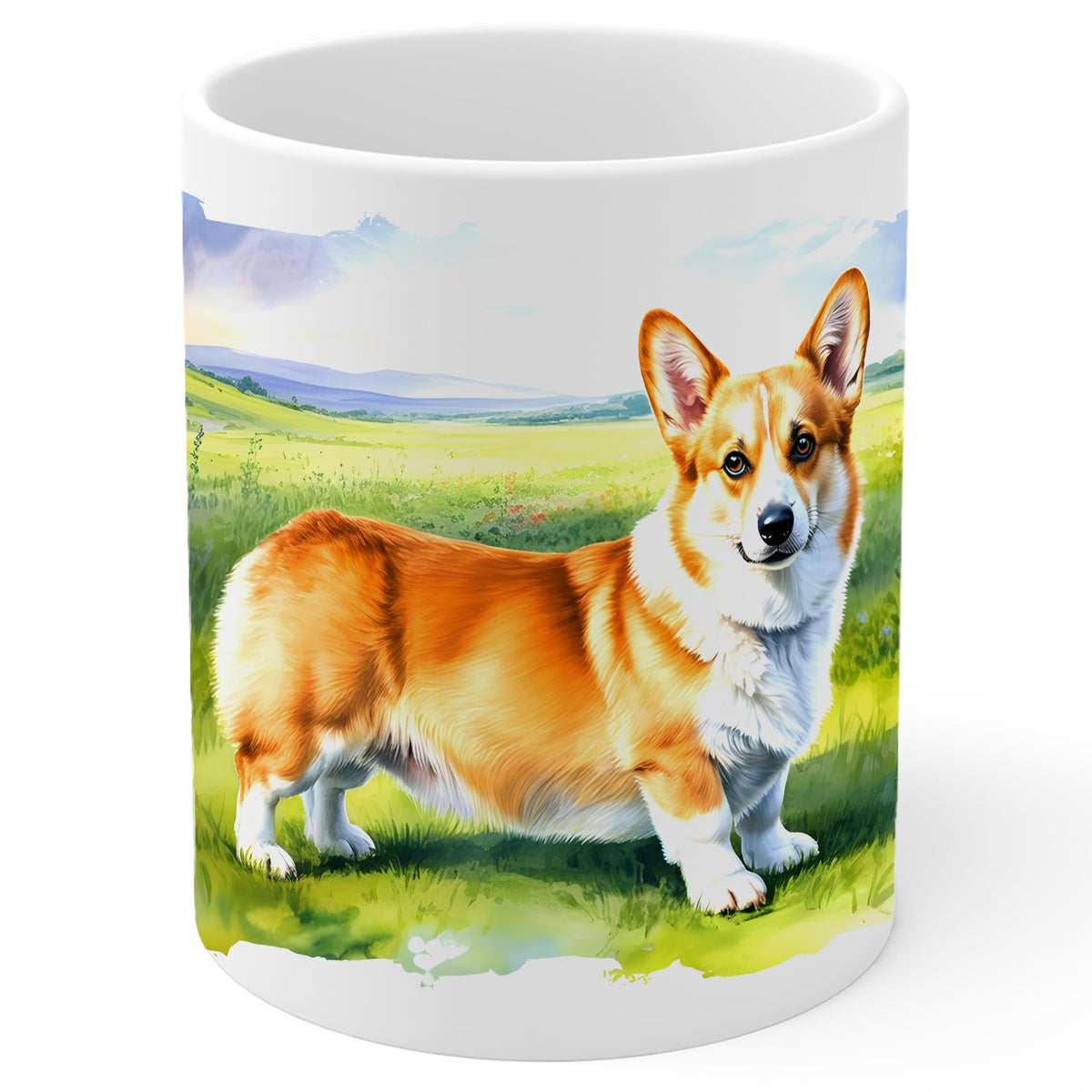 Corgi Coffee Mug 11oz — Ceramic Pembroke Welsh Corgi Gift Mug
