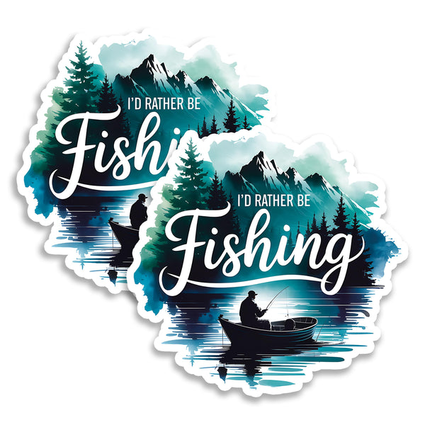 I'd Rather Be Fishing Magnet 2-Pack — 4