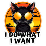 I Do What I Want Sticker 4 Inch — Waterproof Vinyl Decal Free Spirit Attitude 1
