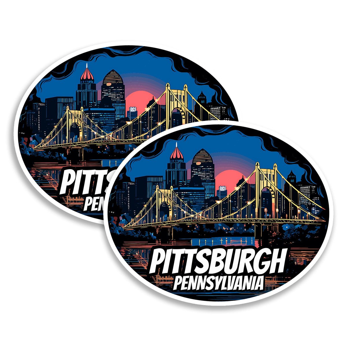 Pittsburgh Pennsylvania Magnet 2-Pack — 4