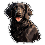 Flat-Coated Retriever Sticker 4 Inch — Waterproof Vinyl Decal Flatcoat Gundog Sporting 8