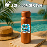 Montego Bay Jamaica Sticker 4 Inch 2-Pack - Waterproof Vinyl Decal for Laptop Water Bottle Car Tumbler - Durable Aesthetic Long-Lasting Stickers for Adults ID45039 4