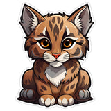 Bobcat Sticker 4 Inch — Waterproof Vinyl Decal Lynx Rufus Wildcat Lover 9