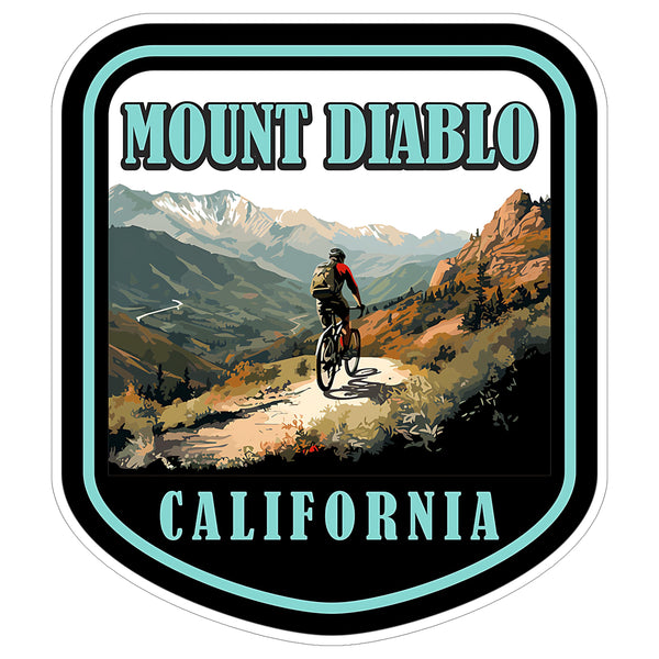 Mount Diablo California Sticker 4 Inch Travel Souvenir City Destination - Waterproof Vinyl Decal for Laptop Water Bottle Car Tumbler - Durable Aesthetic Long-Lasting Stickers for Adults ID44990