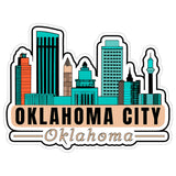 Oklahoma City Oklahoma Sticker 4 Inch — Waterproof Vinyl Decal City Travel Souvenir 8
