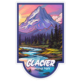 Glacier National Park Montana Sticker 4 Inch — Waterproof Vinyl Decal Nature Hiking Camping 8