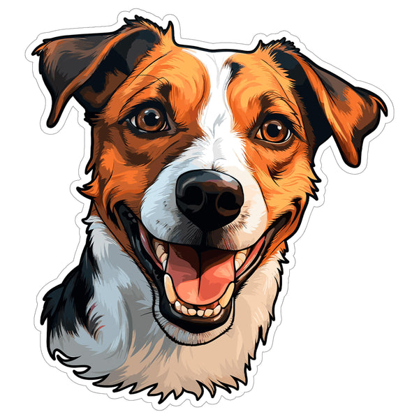 Jack Russell Terrier Sticker 4 Inch — Waterproof Vinyl Decal JRT Fox Hunter