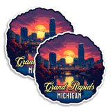 Grand Rapids Michigan Magnet 2-Pack — 4