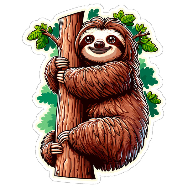 Sloth Sticker 4 Inch — Waterproof Vinyl Decal Three Toed Jungle Lazy Icon