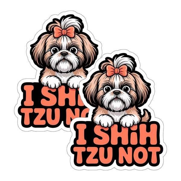 I Shih Tzu Not Sticker 2-Pack — 4