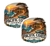 Pacific Coast Highway California Sticker 2-Pack — 4