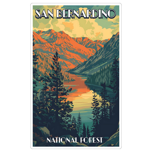 San Bernardino National Forest Sticker 4 Inch — Waterproof Vinyl Decal Travel Souvenir