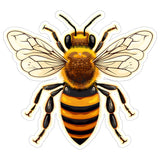 Honey Bee Sticker 4 Inch — Waterproof Vinyl Decal Apiary Beekeeper Pollinator 9