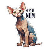 Sphynx Mom Sticker 4 Inch — Waterproof Vinyl Decal Hairless Naked Elf Cat 1