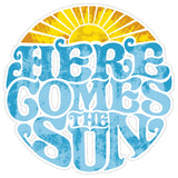 Here Comes The Sun Sticker 4 Inch — Waterproof Vinyl Decal Beatles Classic Song Sunshine 1