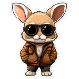 Rabbit Sticker 4 Inch — Waterproof Vinyl Decal Bunny Cottontail Pet 8