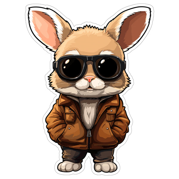 Rabbit Sticker 4 Inch — Waterproof Vinyl Decal Bunny Cottontail Pet