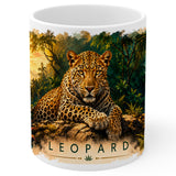Leopard Mug 11oz — White Ceramic Coffee Mug 1