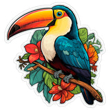 Toucan Sticker 4 Inch — Waterproof Vinyl Decal Tropical Big Beak Wildlife 9