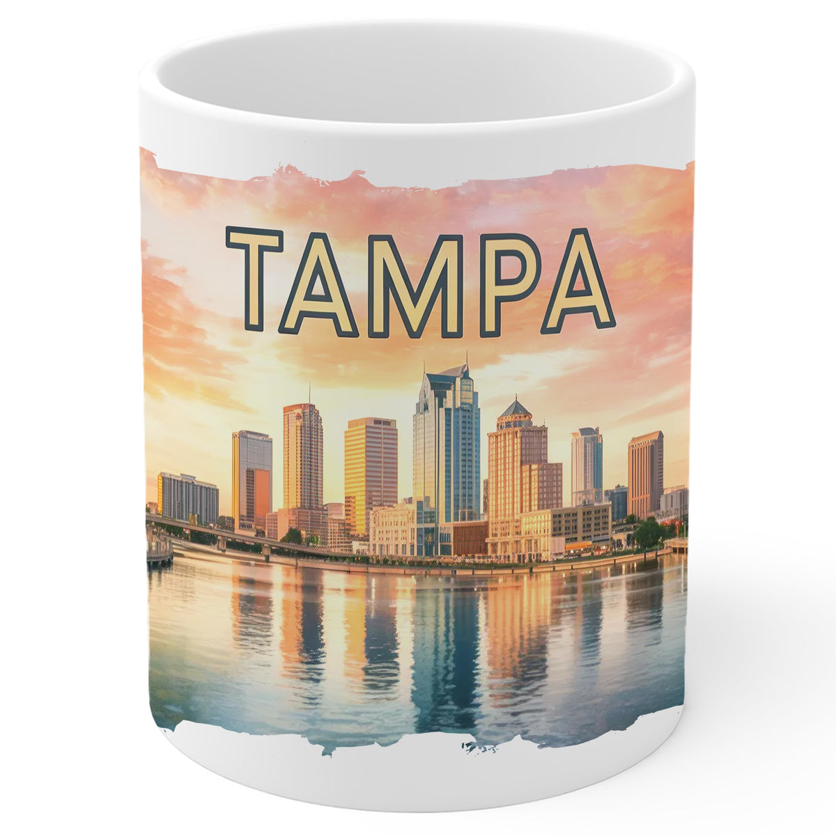 Tampa Florida Coffee Mug 11oz — White Ceramic Cigar City Mug