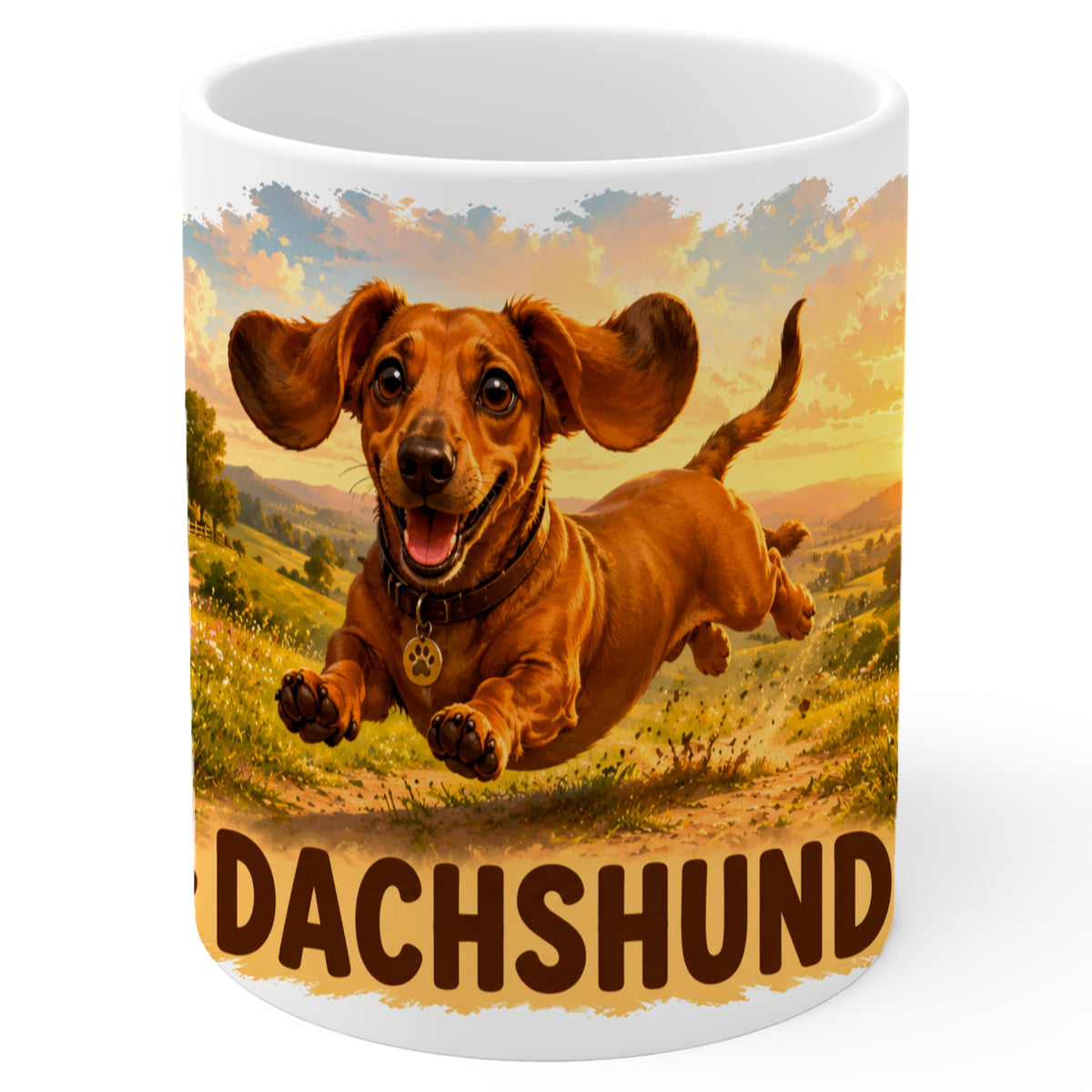 Dachshund Mug 11oz — White Ceramic Coffee Mug