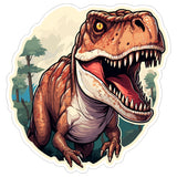 Tyrannosaurus Rex Sticker 4 Inch — Waterproof Vinyl Decal T-Rex Jurassic Apex Predator 1
