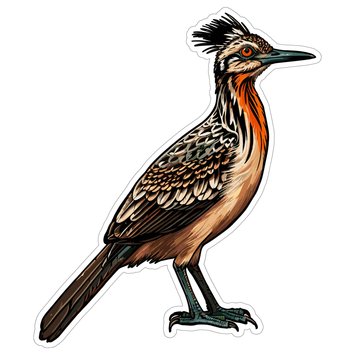 Roadrunner Sticker 4 Inch — Waterproof Vinyl Decal Desert Fast Bird Southwestern